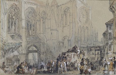 The Church of St Julien, Tours, c. 1830 by Joseph Mallord William Turner